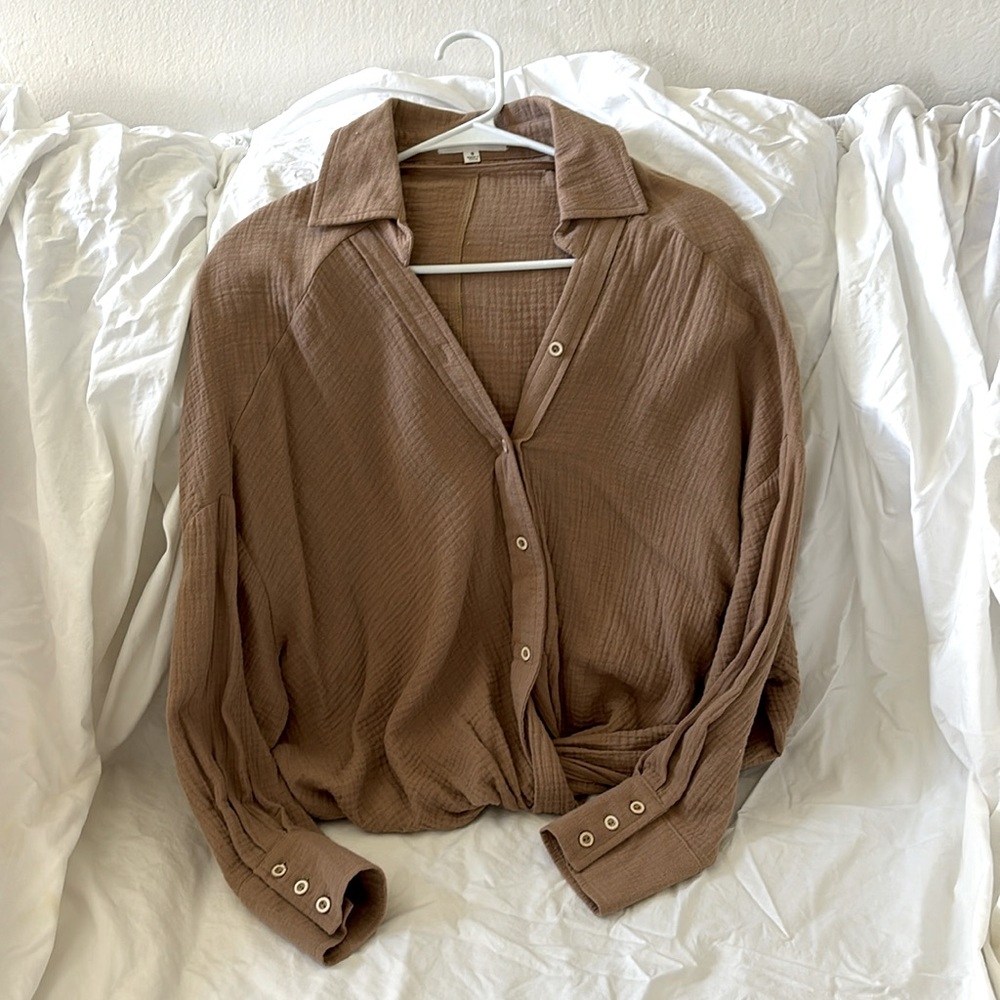 Adorable Light Brown Top